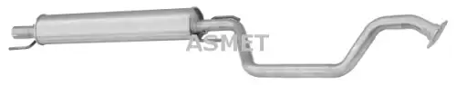 глушитель средняя часть Opel 05.159 ASMET