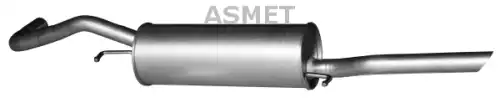 глушитель задняя часть Audi 06.018 ASMET