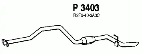 труба глушителя Maz P3403 FENNO