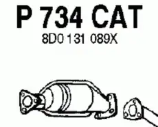 катализатор глушителя Audi P734CAT FENNO