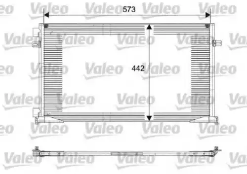 Радиатор кондиционера (конденсатор) VALEO 817644