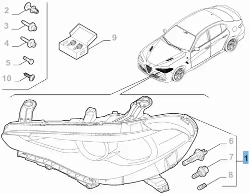 Фара FIAT 50547569