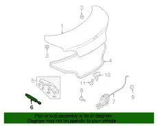 Амортизатор (упор) багажника MAZDA FE1556930C