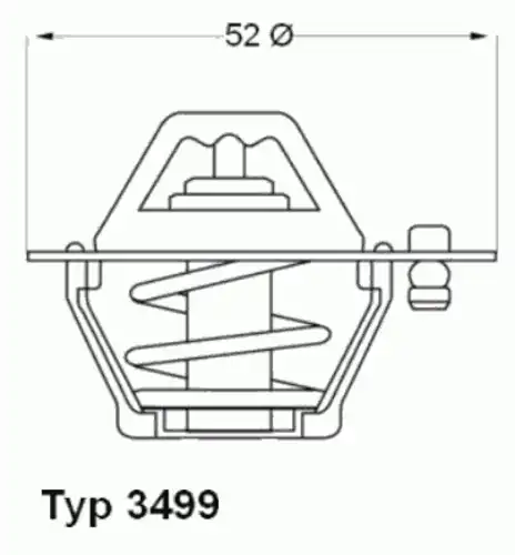 Термостат системы охлаждения WAHLER 3499.82D