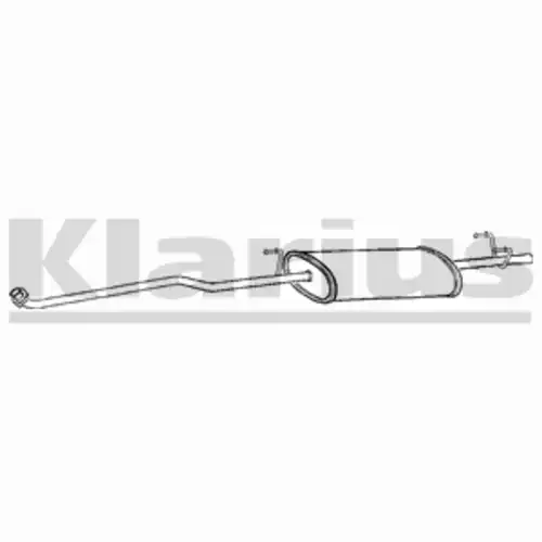 глушитель передняя часть MB 270458 KLARIUS