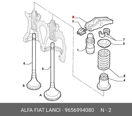 БАЛАНСИР 9656994080 FIAT