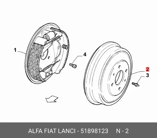 БАРАБАН 51898123 FIAT