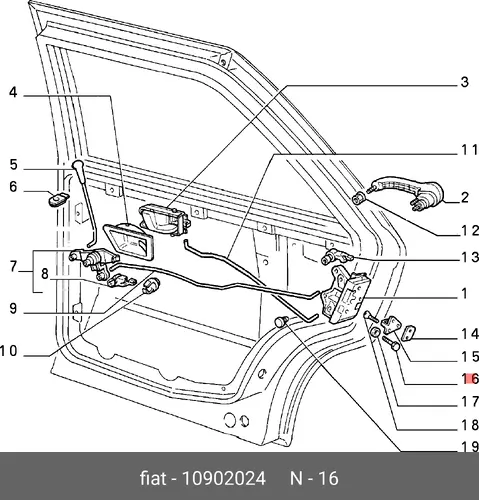 ВИНТ 10902024 FIAT
