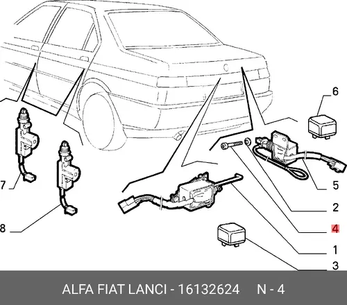 ВИНТ 16132624 FIAT
