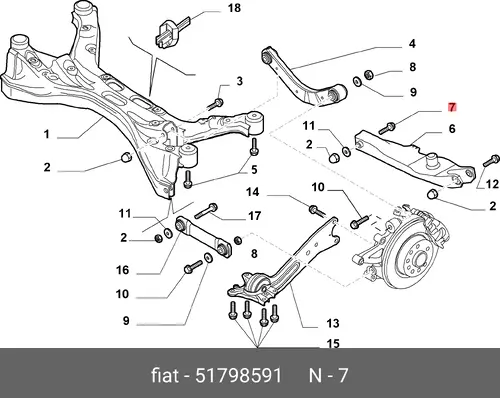 ВИНТ 51798591 FIAT