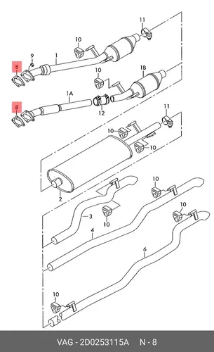 ПРОКЛАДКА_ 2D0 253 115 A VAG