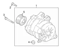 гайка глушителя MB 9994-00-800 MAZDA