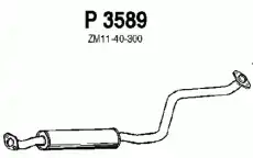 глушитель средняя часть Maz P3589 FENNO