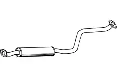 глушитель средняя часть Maz P3589 FENNO