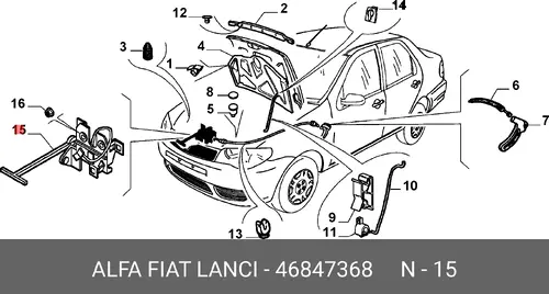 ЗАМОК 46847368 FIAT