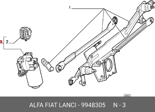 МАЛЕНЬКИЙ ЭЛЕКТРОДИГАТЕЛЬ 9948305 FIAT