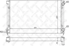 Радиатор системы охлаждения двигателя STELLOX 10-25001-SX