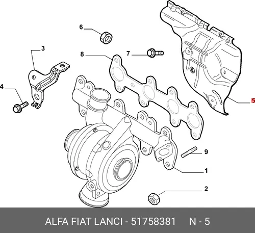 ОГРАЖДЕНИЕ 51758381 FIAT