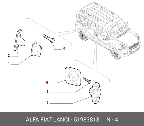 ПАЛЕЦ 51983818 FIAT