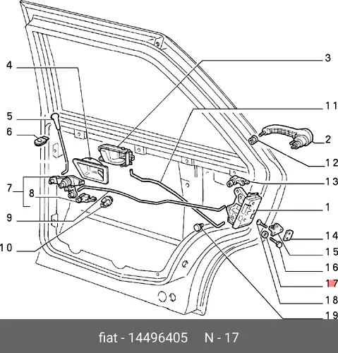 ПЛОСКАЯ ШАЙБА 14496405 FIAT