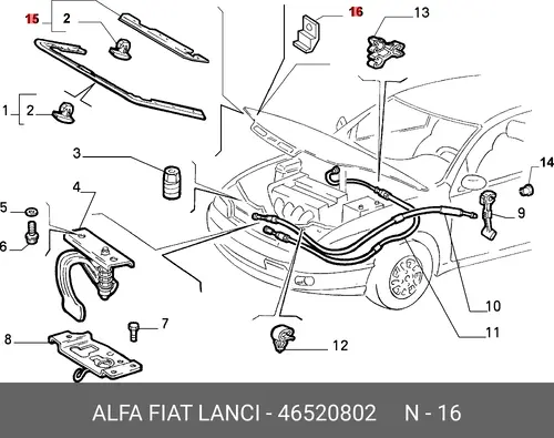 ПРОБКА 46520802 FIAT