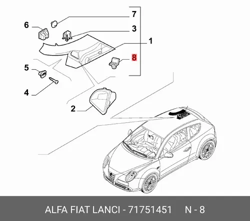 ПРОБКА 71751451 FIAT