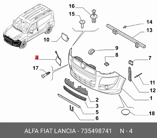 735498741 Автокомпонент FIAT