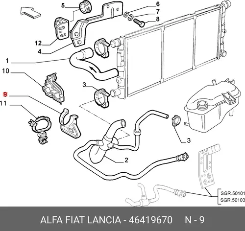 ПРУЖИНКА 46419670 FIAT