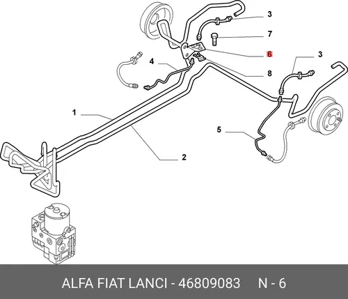 СКОБА 46809083 FIAT