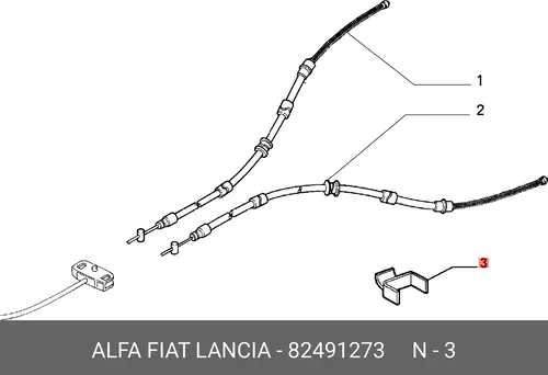 СКОБА 82491273 FIAT