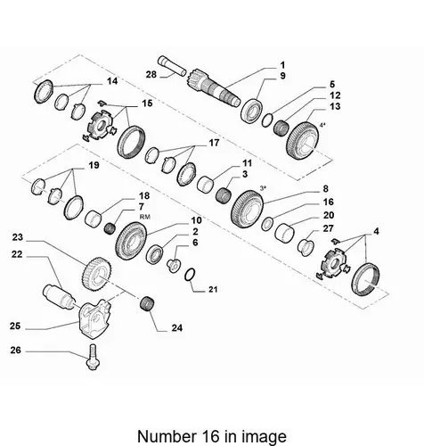 СТОПОРНОЕ КОЛЬЦО 55211195 FIAT