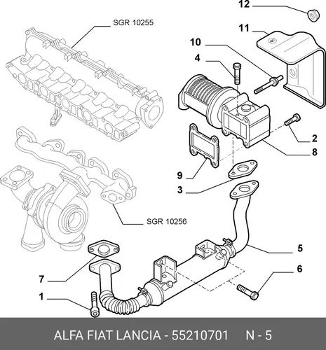 ТЕПЛООБМЕННИК 55210701 FIAT