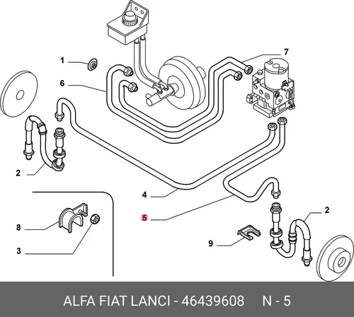 ТРУБА 46439608 FIAT