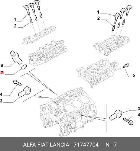 УПЛОТНЕНИЕ 71747704 FIAT
