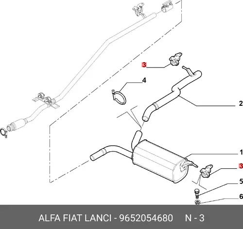 УПРУГАЯ ПРОБКА 9652054680 FIAT