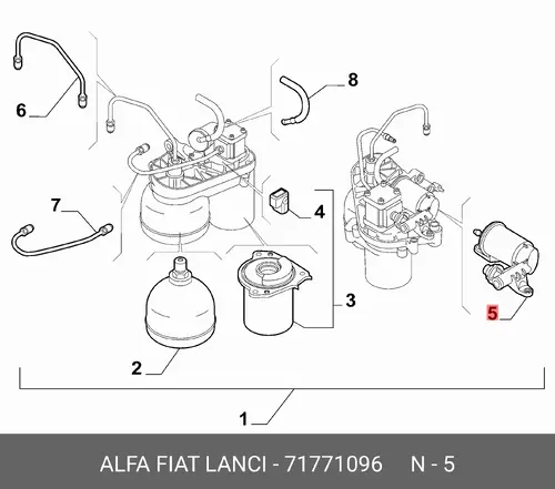 ФИЛЬТР 71771096 FIAT