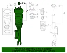 AIR SUSPENSION STRUT 205320840089 MB