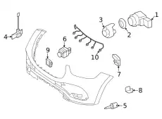 Front Camera Retainer ! \20>23 MB GLE 350 2.0L L4 167 888 31 00