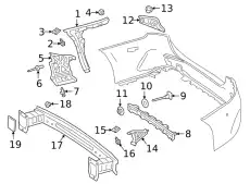 BRACKET, BUMPER 1778855503 MB
