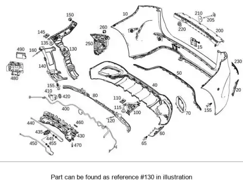 BUMPER LATERAL SUPPORT 2478850400 MB