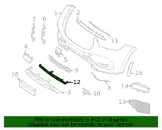 1678857303 COVER, BUMPER AREA MB