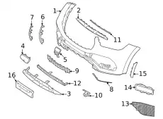 1678857303 COVER, BUMPER AREA MB
