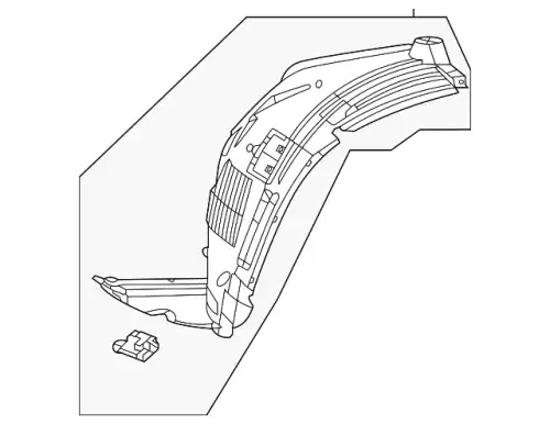 COVER, WHEEL ARCH 167 690 15 08 MB