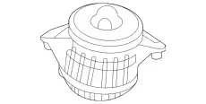 Подушка крепления двигателя MB 167 240 54 00