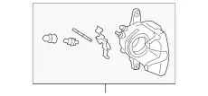 Caliper !Left \19>23 MB G 550 4.0L V8 167 421 77 00