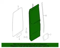 Door Shell !Rear Right \19>23 MB Sprinter 1500 2.0L L4 9077405200