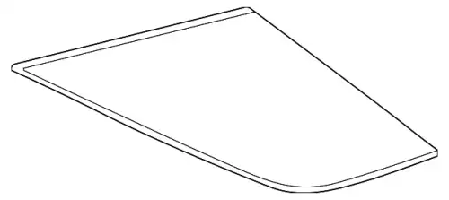 Стекло люка MB 167 670 83 00