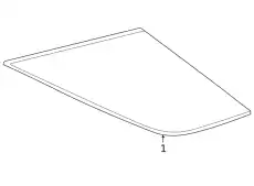SIDE WINDOW PANE, TINTED 167 670 84 00 MB
