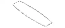 1677802000 SLIDING ROOF PANEL, GLASS MB