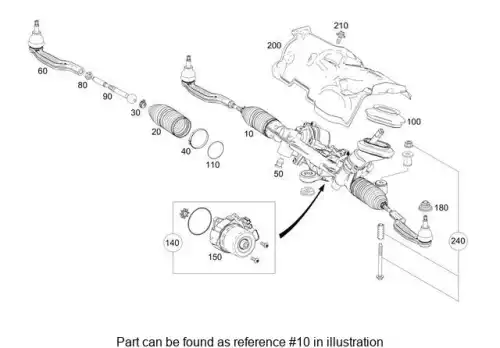 STEERING GEAR 1774605100 MB